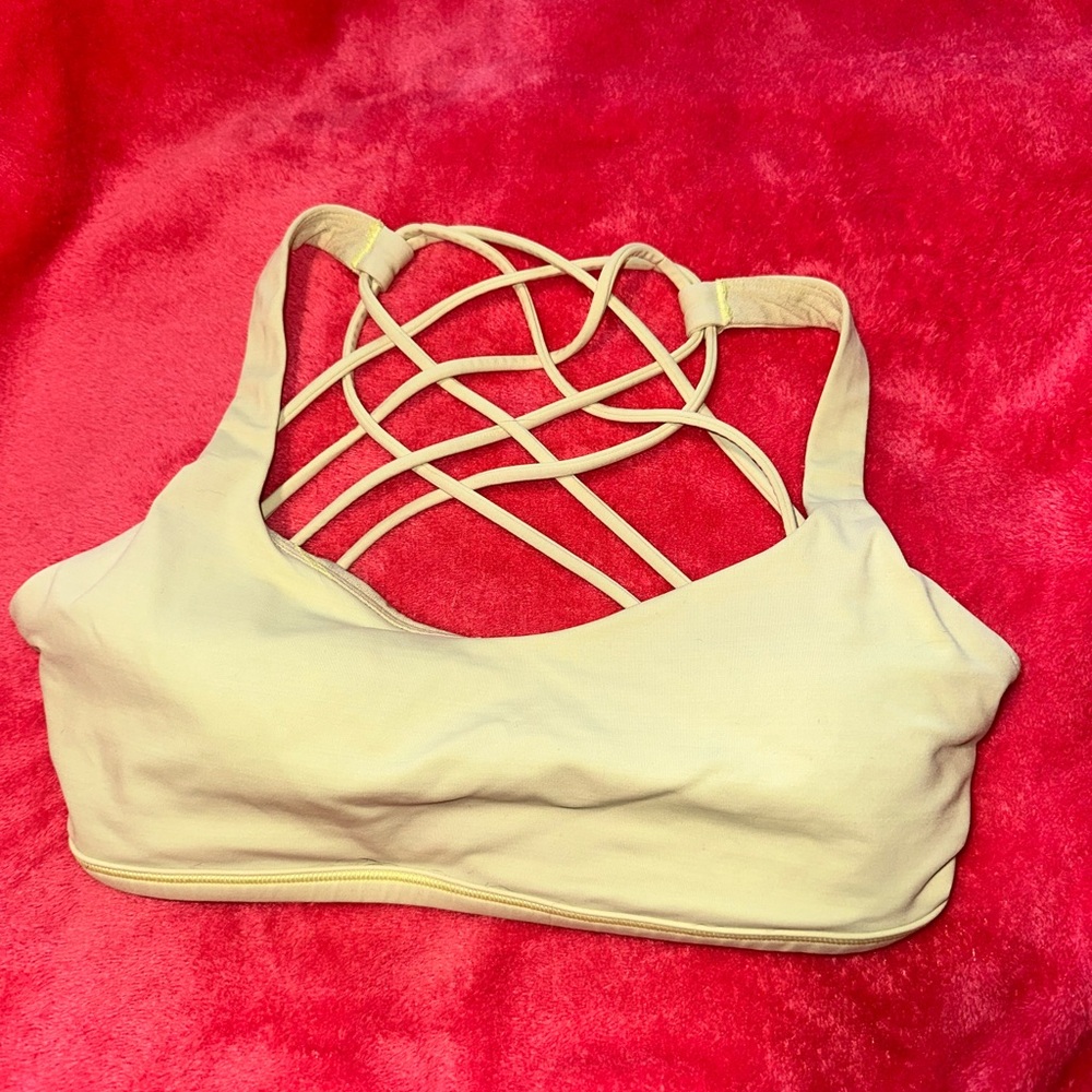 Lululemon Athletica Strappy Back Sports Bra - Light Green